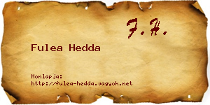 Fulea Hedda névjegykártya